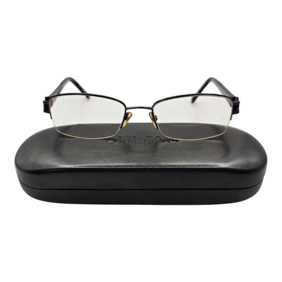 Bulova Accessories - BULOVA HOTCHKISS VIOLET EYEGLASSES TWISTABLE METAL FRAME 51-18-135mm FRAMES ONLY